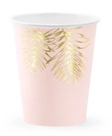 Papierové poháre Partydeco ružové 220 ml 6 ks