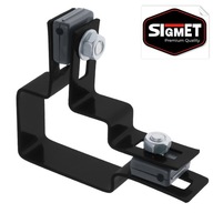 Objímka stĺpika pre plotové panely ROHOVÁ GRAFITOVÁ