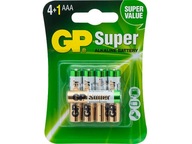 5x BATERIA SUPER ALKALINE GP AAA PALUSZKI LR3 1,5V