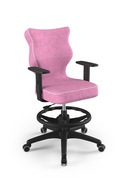 Krzesło z podnóżkiem Duo różowy Visto r.5