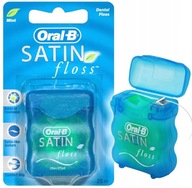 NIĆ DENTYSTYCZNA ORAL-B SATIN FLOSS MINT WOSKOWANA, CIENKA I WYTRZYMAŁA 25m