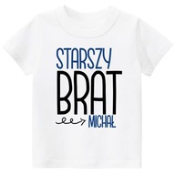 T-shirt koszulka STARSZY BRAT IMIĘ DZIECKA r. 110