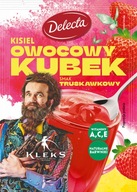 DELECTA KLEKS Kisiel o smaku truskawkowym - Owocowy Kubek - 30g