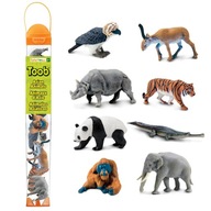 Sada figúrok v tube TOOB Safari Ltd. - Zvieratá Ázie 8 ks.