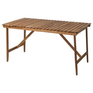 IKEA ASKHOLMEN Záhradný stôl, tmavohnedý, 143x75 cm