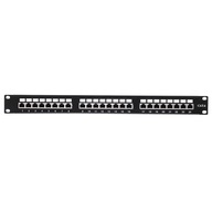 Patch panel 19'' Netrack 24-porty kat. 6 FTP,