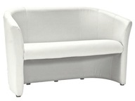 Sofa TM-2 biała ekoskóra biuro firma salon