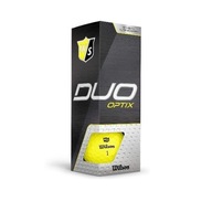 Sárga golflabdák WS DUO OPTIX matt, 3 db