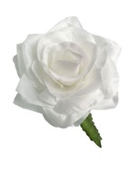 Ruža hlavička 6 cm biela