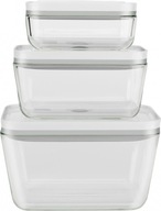 Zestaw 3 pojemników szklanych Fresh&Save