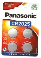 Litiová batéria Panasonic CR2025 4 ks.