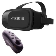 Gogle dla smartfonów VR Glasses 3D + pilot czarne Hykker