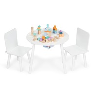 Stôl stolík +2 stoličky detský nábytok komplet ECOTOYS