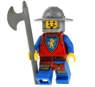 LEGO Castle Rycerz herbu Lew zamek halabarda / 19