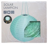 Lampa ogrodowa wisząca 28 cm solarna LED AAA NiMh 600mAh lampion zielony