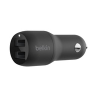 Belkin dwuportowa ładowarka samochodowa Dual USB-A, 12W X2 czarna