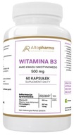 AltoPharma Vitamín B3 500mg 60kaps. Niacín Cholesterol Kyselina nikotínová