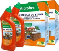 MICROBEC ULTRA PREPARAT DO SZAMBA BAKTERIE CYTRYNOWY 2x 1kg + 2x WC BIO ŻEL