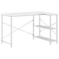 Počítačový stôl, biely, 110x72x70 cm, doska wió