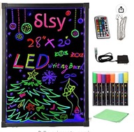 Led 50x70cm Led Fluorescenčná tabuľa na písanie