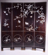 Sztuka Chin parawan z masą perłową 183x160cm