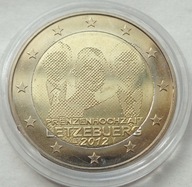 LUKSEMBURG - 2 EURO - 2012 - Królewskie wesele