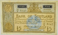 20.fu.Szkocja, 5 Funtów 1962, P.S106.a, St.3+