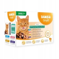 IAMS Cat Delights Adult All Breeds Land&Sea In Jelly Pouch 12 X 85 g