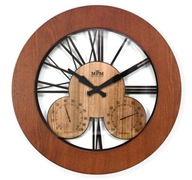 Veľké drevené nástenné hodiny E07.3664.5251 43 cm