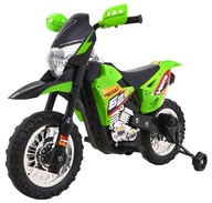 Motorek CROSS na akumulator dla dzieci do 20kg zielony BDM0912