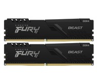 OUTLET Pamięć RAM DDR4 Kingston FURY 16GB (2x8GB) 3600MHz CL17 Beast Black