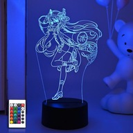 Genshin lampa uderzeniowa HuTao rysunek 3D LED lampka nocna postać z gry Anime