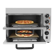 3000W dvojvrstvová pec na pizzu z nehrdzavejúcej ocele