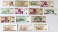 Lot Turcja: zestaw 14 szt. banknotów tureckich