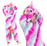 Kigurumi Piżama JEDNOROŻEC Galaxy Dla Dzieci Dziecięca Onesie Unicorn 146