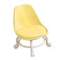 Nízka rolovacia stolička krátka stolička s opierkou chrbta malá