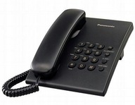 TELEFON SZNUROWY PANASONIC STACJONARNY KX-TS 500 PD czarny