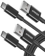 Kabel Anker 2szt USB-C do USB-A 0,9