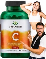 WITAMINA C Vit C1000 WITAMINA C + dzika róża Swanson 90kaps