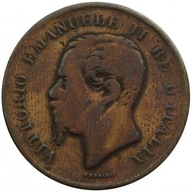 Włochy, 5 centesimi, Wiktor Emanuel II, 1867 N, stan 4