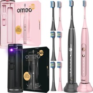 2x Elektrická zubná kefka OMEO UV Sanitizer: Pink, Black