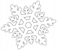 Naklejka ozdoba Śnieżynka Płatek śniegu Gwiazdka Święta na szybę okno 18 cm