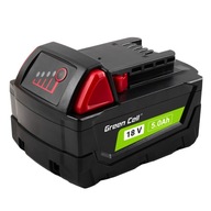 Bateria Green Cell M18 B5 4932430483 do Milwaukee M18 Akumulator 18V 5Ah