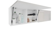 Kúpeľňová skrinka ORA 160 x 40 (2 x 80) závesné skrinky do kúpeľne LESK