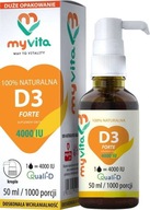 Vitamín D3 D-3 Tekuté forte 4000 IU 50 ml kvapky 1000 porcií MyVita