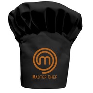 Kuchárska čiapka vysoká čierna master chef vzor 06