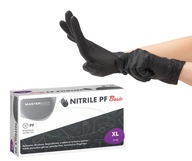 Rękawiczki nitrylowe czarne bezpudrowe basic rozmiar XL 100 szt.