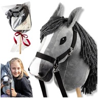 hobby Horse Kôň na palici koník Sivý Skippi Hračka pre deti
