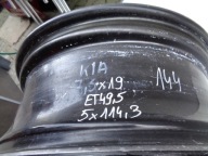 disk hliníkový KIA 7,5JX19 ET49,5 5X114,3