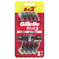 Maszynki do golenia Gillette dla mężczyzn Blue3 jednorazowe 6+2 sztuki